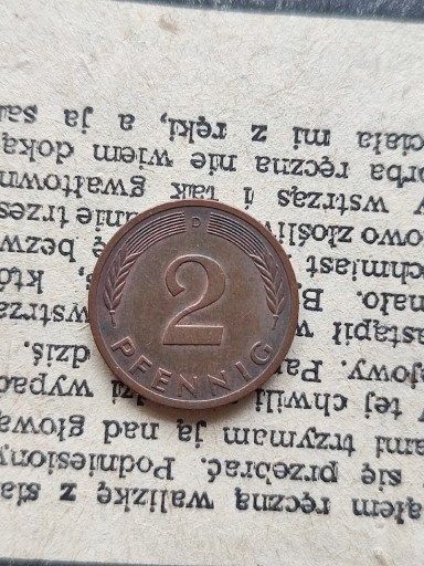 Zdjęcie oferty: Moneta, Niemcy - RFN, 2 Pfennig, 1971