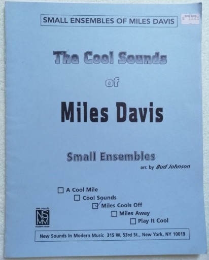 Zdjęcie oferty: Miles Davis-Miles Cool Off, arr. Bud Johnson-nuty