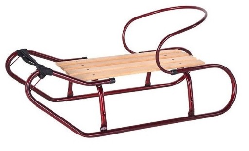 Zdjęcie oferty: Sanki z oparciem metalowe + drewniane siedzenie + 