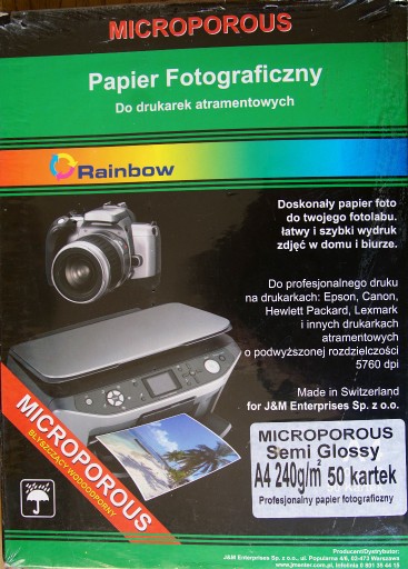 Zdjęcie oferty: Papier A-4 pół mat MICROPORUS 50 szt