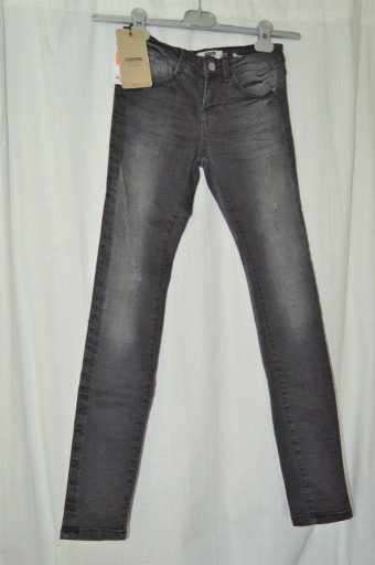 Zdjęcie oferty: bershka jeans xs szare slim rurki skinny dopasowan