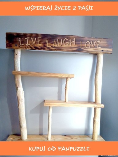 Zdjęcie oferty: Drewniana półka na lodówkę organizer na zamówienie SZEPT