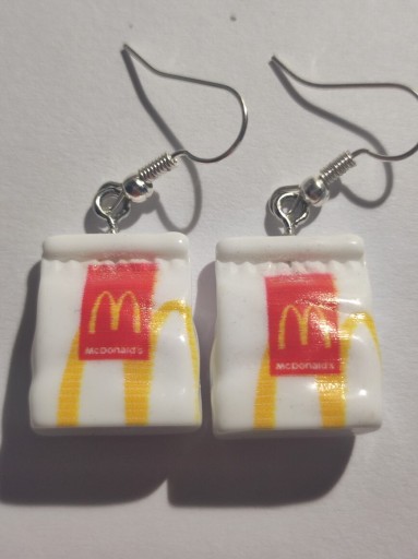 Zdjęcie oferty: Kolczyki torba McDonald's 