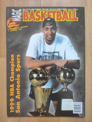 Zdjęcie oferty: MAGIC BASKETBALL NR 7/8(57) 1999 ROK