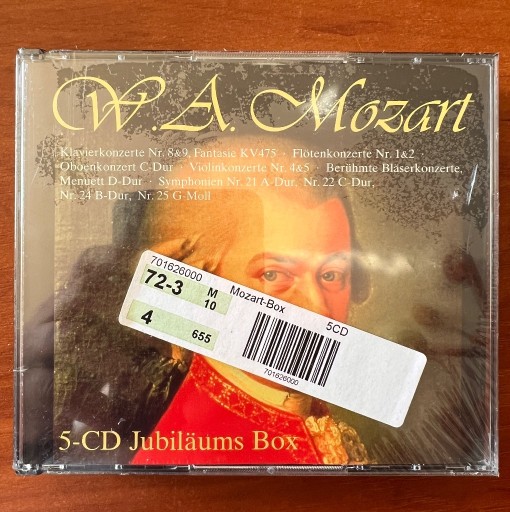 Zdjęcie oferty: Wolfgang Amadeus Mozart 5CD Jubiläum Box