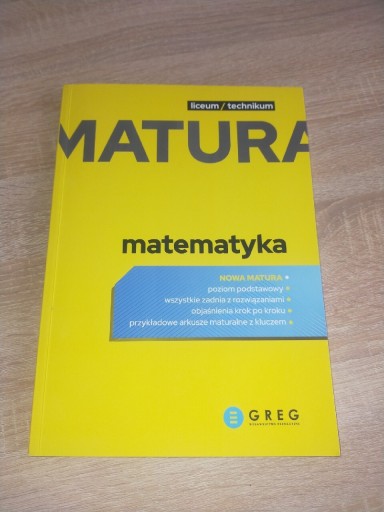 Zdjęcie oferty: Greg. Nowa matura matematyka 2022