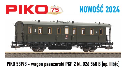 Zdjęcie oferty: PIKO 53198 - wagon pasażerski PKP - NOWOŚĆ 2024