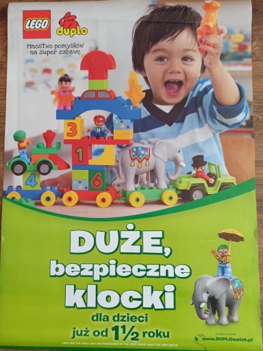 Zdjęcie oferty: Plakat LEGO dwustronny duzy DUPLO