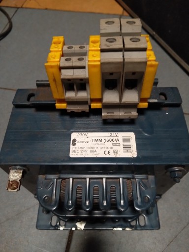 Zdjęcie oferty: Transformator TMM1600/A 230v/24V 66A