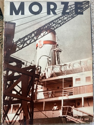 Zdjęcie oferty: MORZE pełny rocznik 1938 Gdynia Gdańsk Liga Morska