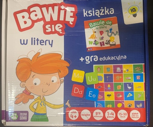 Zdjęcie oferty: Bawię się literami - książka i gra edukacyjna 4+