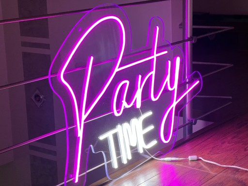 Zdjęcie oferty: Neon Flex Napis Do Klubu "Party Time"