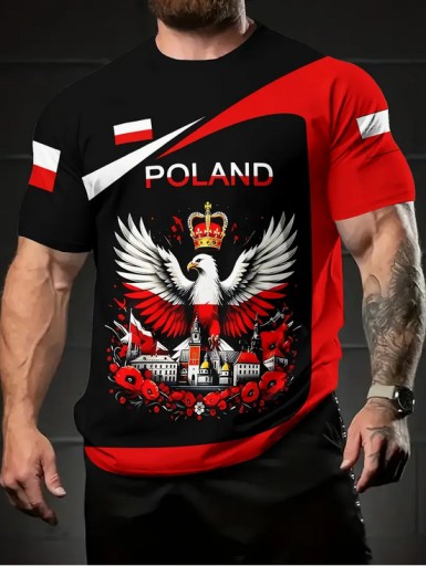 Zdjęcie oferty: Koszulka z nadrukiem Polska | Krótki rękaw S/M/L/XL/XXL