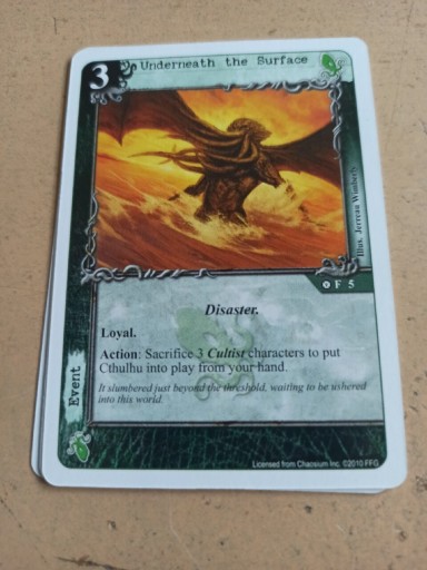 Zdjęcie oferty: 3 x Underneath the Surface LCG Call of Cthulhu