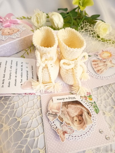 Zdjęcie oferty: Exploding box, pudełeczko z okazji narodzin dziewczynki / Chrzest Święty 