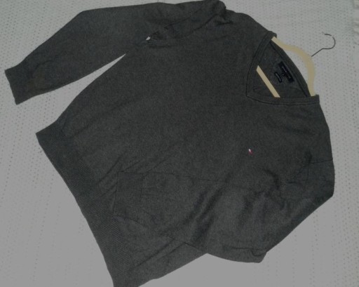 Zdjęcie oferty: TOMMY HILFIGER  Sweter męski z kaszmirem  XL #15 Super stan