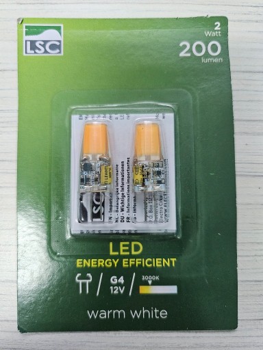 Zdjęcie oferty: Żarówka G4 LED biała ciepła LSC 2 sztuki