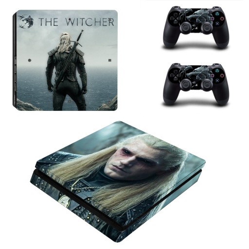 Zdjęcie oferty: Naklejka na PS4 SLIM Skin Winylowa Skórka Wiedźmin