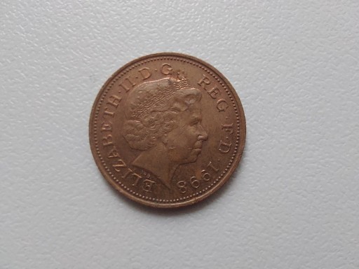 Zdjęcie oferty: 2 Pensy niemagnetyczna 1998 Wielka Brytania