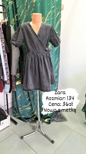 Zdjęcie oferty: Sukienka jeansowa Zara r.134