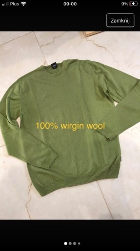 Zdjęcie oferty: Sweter Hugo Boss R M  Virgin wool