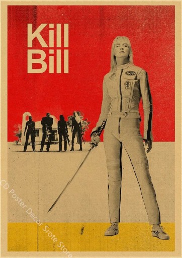Zdjęcie oferty: PIĘKNY plakat filmowy vintage KILL BILL