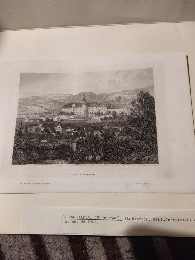 Zdjęcie oferty: Grafika Schmalkalden 1850 oryginał.