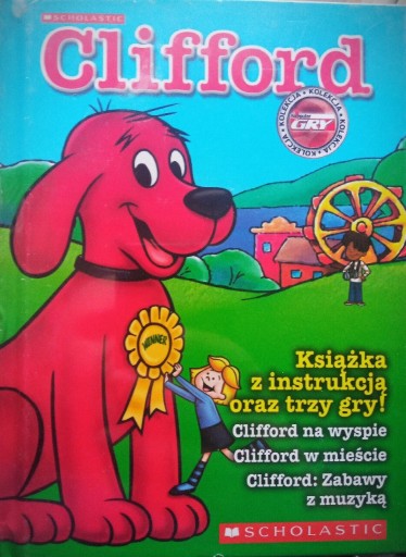 Zdjęcie oferty: Clifford pies książeczka i 3 gry edukacyjne PC CD
