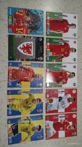 Zdjęcie oferty: Karty piłkarskie Panini euro 2020 -zestaw 10szt