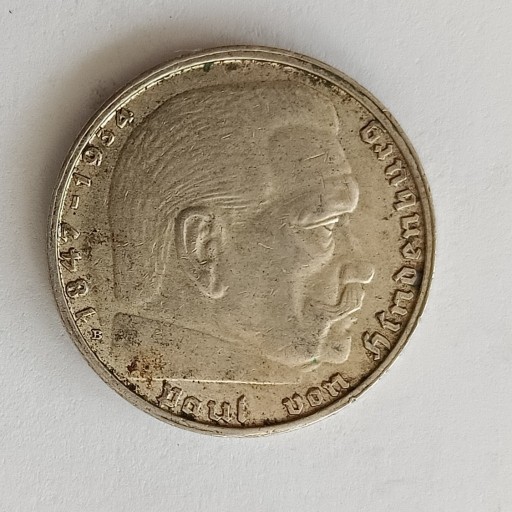 Zdjęcie oferty: Niemcy 2 marki 1938 r.  - srebro 