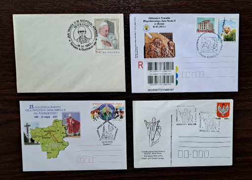 Zdjęcie oferty: JAN PAWEŁ II - zestaw kopert pocztowych