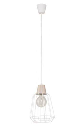 Zdjęcie oferty: Nowa Lampa Loft drewno biała