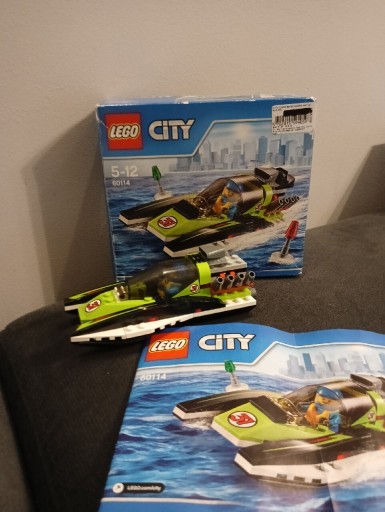 Zdjęcie oferty: Zestaw LEGO city 60114 łódź wyścigowa 