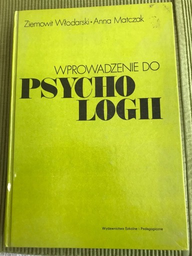 Zdjęcie oferty: Wprowadzenie do psychologii 