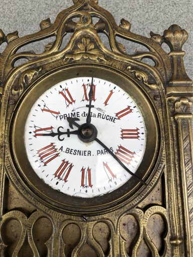 Zdjęcie oferty: GOTYCKA KAPLICZKA XIX WIECZNY BUDZIK