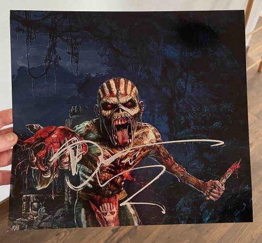 Zdjęcie oferty: Bruce Dickinson Iron Maiden - oryginalny autograf