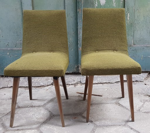 Zdjęcie oferty: Krzesła tapicerowane, fotel PRL lata 70