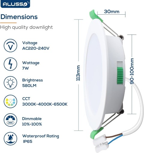 Zdjęcie oferty: Oprawy sufitowe LED ALUSSO 7 W