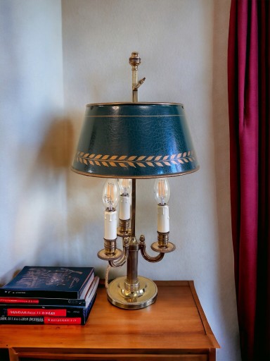 Zdjęcie oferty: Prezydencka lampa biurkowa z brązu Francja XIX w.