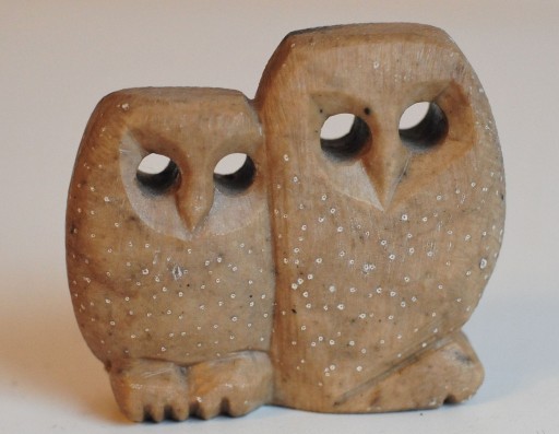 Zdjęcie oferty: Figurka dwie sowy wykonana w kamieniu