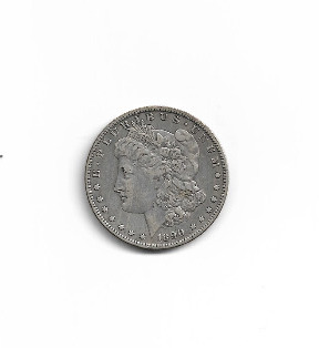 Zdjęcie oferty: 1890 O $1 USA "Morgan" Srebna Moneta