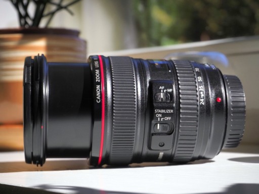 Zdjęcie oferty: Canon Zoom Lens EF 24-105mm 1:4 L IS USM (+osłona)