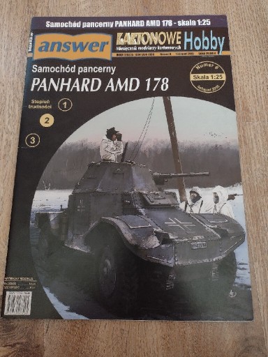 Zdjęcie oferty: Model kartonowy Answer Panhard AMD 178