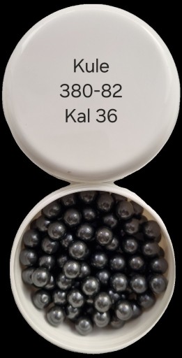 Zdjęcie oferty: Kule ołowiane kal. 36 (380-82 grain.) 102 szt.