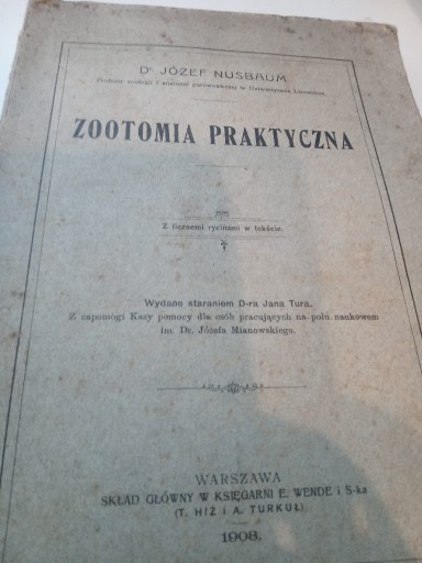 Zdjęcie oferty: ZOOTOMIA PRAKTYCZNA 1908