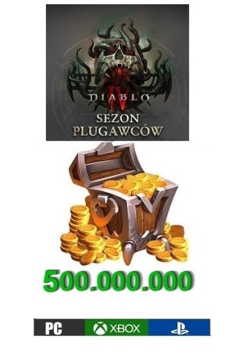 Zdjęcie oferty: Diablo 4 GOLD 500MLN 500.000.000 PC PS XBOX SEZON1