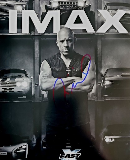 Zdjęcie oferty: Vin Diesel Oryginalny Autograf z certyfikatem
