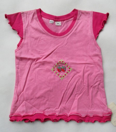 Zdjęcie oferty: Bluzka koszulka bez rękawów bawełniana różowa 104