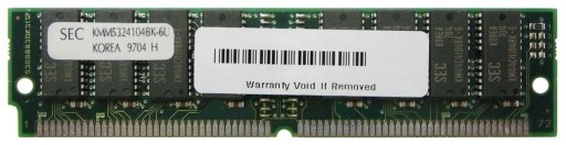 Zdjęcie oferty: Pamięć RAM Samsung 32MB KMM5328104BK-6U Dual