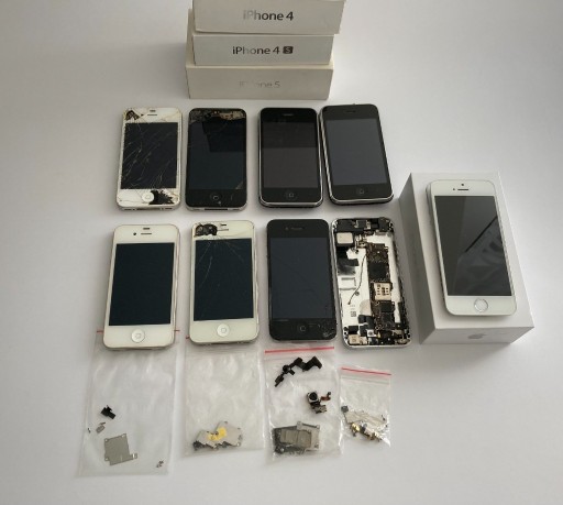 Zdjęcie oferty: Zestaw iPhonów z przeznaczeniem na części
